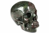 Polished Dragon's Blood Jasper Skull - South Africa #382195-2